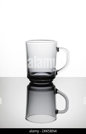 Empty coffee glass Stock Photo