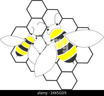 bee element vector illustration design Stock Vector