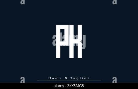 Alphabet letters Initials Monogram logo PK , KP Stock Vector