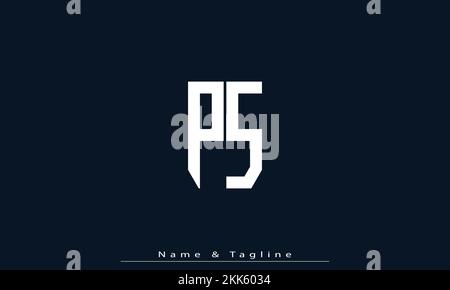 Alphabet letters Initials Monogram logo PS , SP Stock Vector