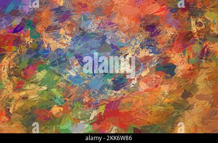 Abstract Acrylic Painting Emotions background Stock Photo