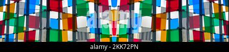 multi colored glass, abstract background Stock Photo