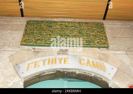 Located in Istanbul, Turkey, Fethiye Mosque is actually an ancient Byzantine Church. It was converted into a mosque after the conquest of Istanbul. Stock Photo