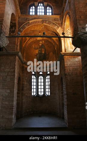 Located in Istanbul, Turkey, Fethiye Mosque is actually an ancient Byzantine Church. It was converted into a mosque after the conquest of Istanbul. Stock Photo