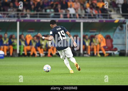 Doha, Catar. 25th Nov, 2022. G. Plata of Ecuador during the match between the Netherlands and Ecuador, valid for the group stage of the World Cup, held at the Khalifa International Stadium in Doha, Qatar. Credit: Richard Callis/FotoArena/Alamy Live News Stock Photo