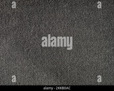 black wool fabric texture useful as a background Stock Photo