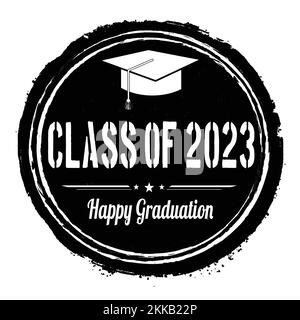 Class of 2023 grunge rubber stamp on white background, vector illustration Stock Vector