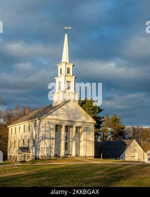 The Phillipston Congregational Church on the Town Common Stock Photo