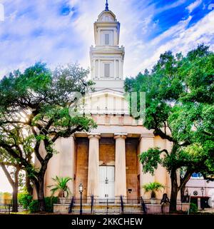 Christ Church Cathedral is pictured, Nov. 20, 2022, in Mobile, Alabama. The church was established in 1823 as the city’s first Episcopal church. Stock Photo