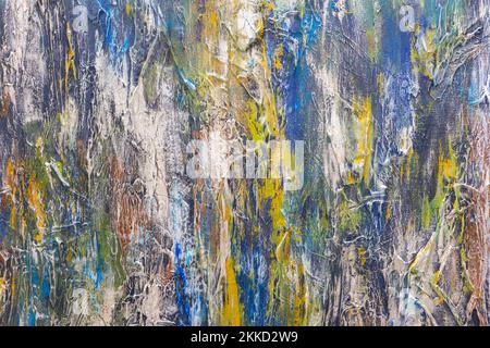 Abstract multicolor watercolor hand painted background on crumpled textured paper Stock Photo