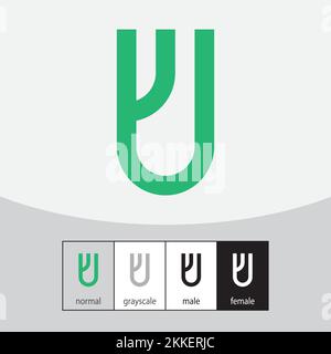 Letter Y logo design vector. Vector illustration. green Stock Vector