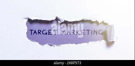 Writing displaying text Target Marketing. Word Written on Market Segmentation Audience Targeting Customer Selection Stock Photo