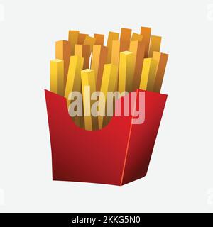 Chips Icon. Fast Food Concept, Cartoon of Sickle Vector Icon for Web Design Isolated on White Background - Vector. Vector illustration Stock Vector