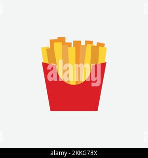 Chips Icon. Fast Food Concept, Cartoon of Sickle Vector Icon for Web Design Isolated on White Background - Vector. Vector illustration Stock Vector