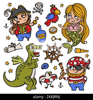 Pirates Clip Art Set