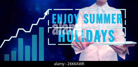 https://l450v.alamy.com/450v/2kkkawr/hand-writing-sign-enjoy-summer-holidays-conceptual-photo-relax-and-enjoy-yourself-away-from-home-go-vacation-2kkkawr.jpg