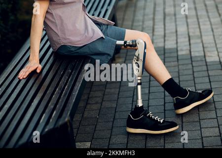 Prosthesis leg Stock Photo