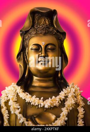Avalokiteshvara Bodhisattva Stock Photo