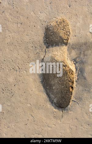 Footstep pattern on as abstract grunge background patterns Stock Photo