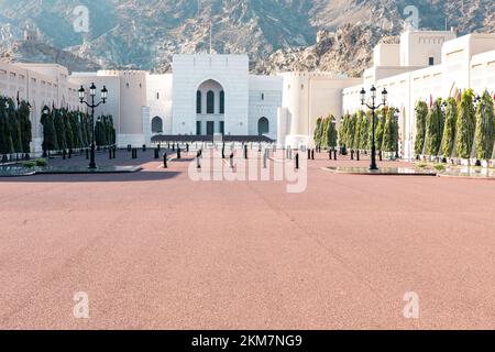 MUTRAH, MUSCAT, OMAN - NOVEMBER 14, 2022: National museum of Oman in Muscat, Oman. Arabian Peninsula. Stock Photo