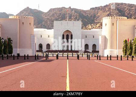 MUTRAH, MUSCAT, OMAN - NOVEMBER 14, 2022: National museum of Oman in Muscat, Oman. Arabian Peninsula. Stock Photo