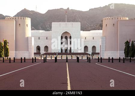 MUTRAH, MUSCAT, OMAN - NOVEMBER 14, 2022: National museum of Oman in Muscat, Oman. Arabian Peninsula. Stock Photo