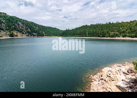 Vosges (Vogesen) Mountains: lake Lac Blanc (Weißer See, White Lake) in Alsace (Elsass), Haut-Rhin (Oberelsass), France Stock Photo