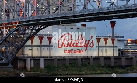 The Casinos of Shreveport in the evening - SHREVEPORT, UNITED STATES - NOVEMBER 04, 2022 Stock Photo