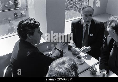 Gordon Brown and Donald Dewar, Scottish Election Campaign, 1999 Stock Photo