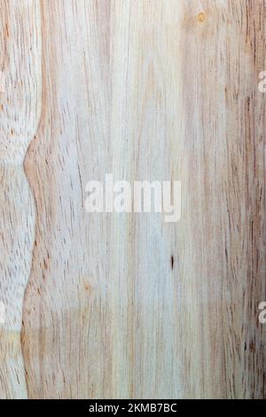 a board made of hevea wood, a light board with a hevea tree structure, from which a board of several boards is made Stock Photo