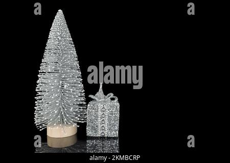 Christmas ornaments on background, close-up, isolated Christmas Toys Stock Photo