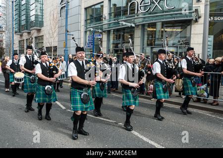 St. Patrick's Day Manchester 2012. Stock Photo