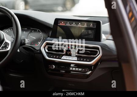 Smart multimedia touchscreen system for automobile Stock Photo - Alamy