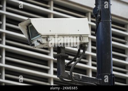 CCTV security camera, London England United Kingdom UK Stock Photo