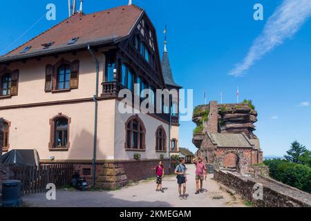 Vosges (Vogesen) Mountains: Hohbarr Castle (Chateau du Haut-Barr) in Alsace (Elsass), Bas-Rhin (Unterelsass), France Stock Photo