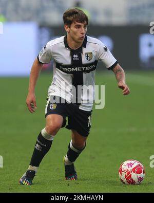 Ennio Tardini stadium, Parma, Italy, November 26, 2022, ADRIAN BERNABE’ (PARMA)  during  Parma Calcio vs Modena FC - Italian soccer Serie B match Stock Photo