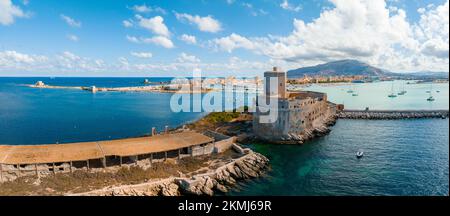 Medieval Colombian castle also called Sea Castle Stock Photo