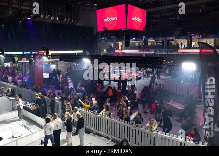 Tallinn, Estonia - November 26: Robotex International robotics competition and expo held annually in Estonia. Stock Photo