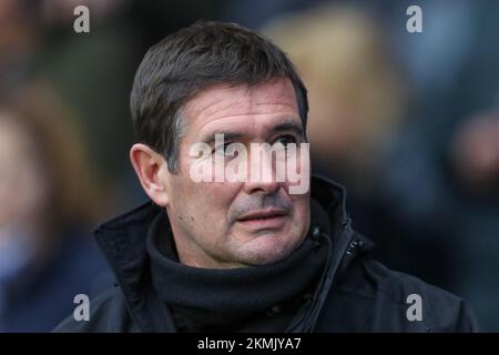 Sheffield, UK. 26th Nov, 2022. Nigel Clough manager of Mansfield Town during the Emirates FA Cup Round 2 match Sheffield Wednesday vs Mansfield Town at Hillsborough, Sheffield, United Kingdom, 26th November 2022 (Photo by Gareth Evans/News Images) in Sheffield, United Kingdom on 11/26/2022. (Photo by Gareth Evans/News Images/Sipa USA) Credit: Sipa USA/Alamy Live News Stock Photo