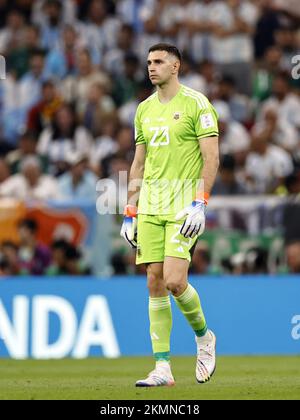 LUSAIL CITY - Argentina goalkeeper Damian Emiliano Martinez during the ...