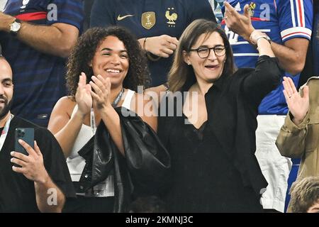 Fayza Lamari, Mother's of Kylian Mbappe attends France v Danemark match of the Fifa World Cup Qatar 2022 at Stadium 974 in Doha, Qatar on November 26, 2022. Photo by Laurent Zabulon/ABACAPRESS.COM Stock Photo