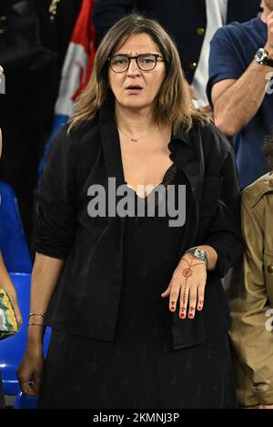 Fayza Lamari, Mother's of Kylian Mbappe attends France v Danemark match of the Fifa World Cup Qatar 2022 at Stadium 974 in Doha, Qatar on November 26, 2022. Photo by Laurent Zabulon/ABACAPRESS.COM Stock Photo