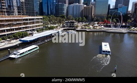 Ferry Elizabeth Quay, Elizabeth Quay, Perth, WA, Australia Stock Photo