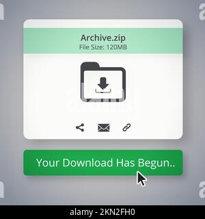 It has begun...an internet file download in progress - ALL design on this image is created from scratch by Yuri Arcurs team of professionals for this Stock Photo