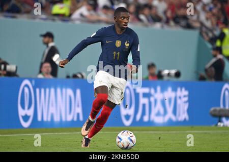 Ousmane DEMBELE (FRA), action, single action, single image, cut out, full body shot, full figure Game 23, Group D France (FRA) - Denmark (DEN) 2-1 on 26.11.2022, Stadium 974 Football World Championship 20122 in Qatar from 20.11. - 18.12.2022 ? Stock Photo