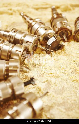 woodworking router panels cutter for cnc machine. Stock Photo