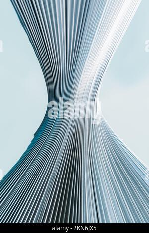 Textured Render Ribbed ribbed texture monochrome wallpaper metallic light Stock Photo - Alamy