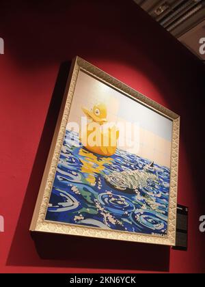 'Rubber Duck' - Ausstellung Banksy im Technikum in Mülheim-Ruhr Stock Photo