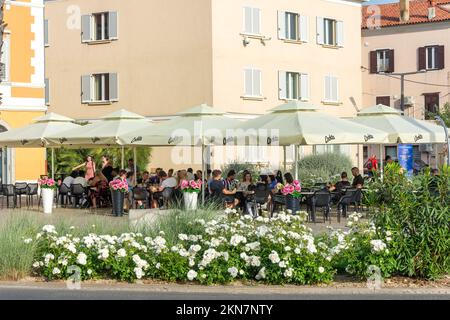 Lounge Bar Euphoria, Ukmarjev trg, Koper, Slovene Istria, Slovenia Stock Photo