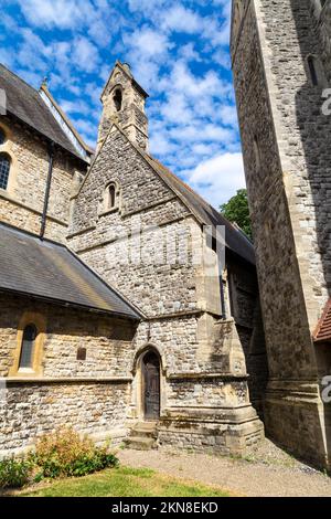 Victorian style Church of The Annunciation Chislehurst built in 1870, Chislehurst, Bromley, London, UK Stock Photo